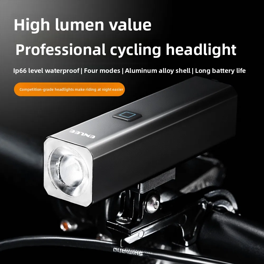 

Outdoor mountain bike headlight aluminum alloy bicycle flashlight night riding usb charging rainproof riding equipment