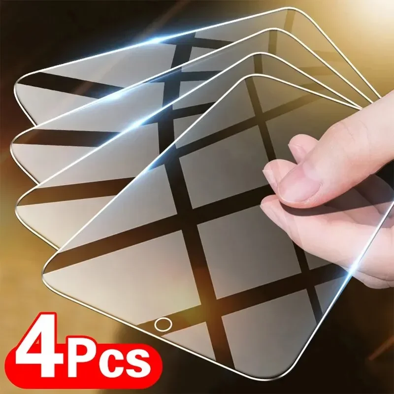 4pcs Screen Protector for Samsung Galaxy A55 A35 A25 A15 A54 A14 A24 A23 A05 A05S A04 A04S A04E Tempered Glass Full Cover Glass