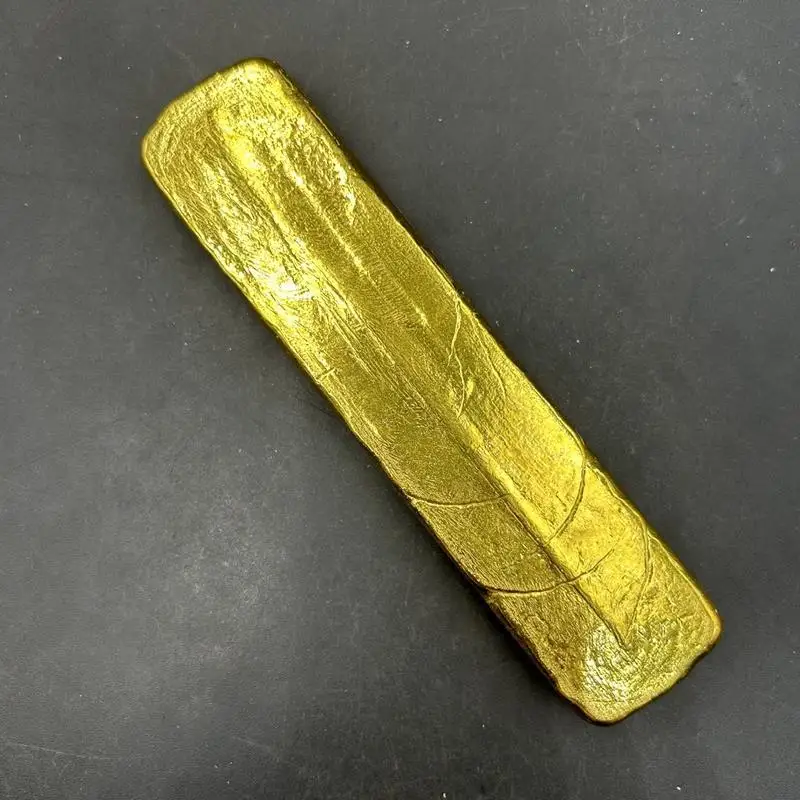 

Ancient Coins Qing Dynasty Gold Coins Kangxi Year Gold Ingot Yuanbao Copper Ingot Home Decor Craft Ornament Does not fade when t