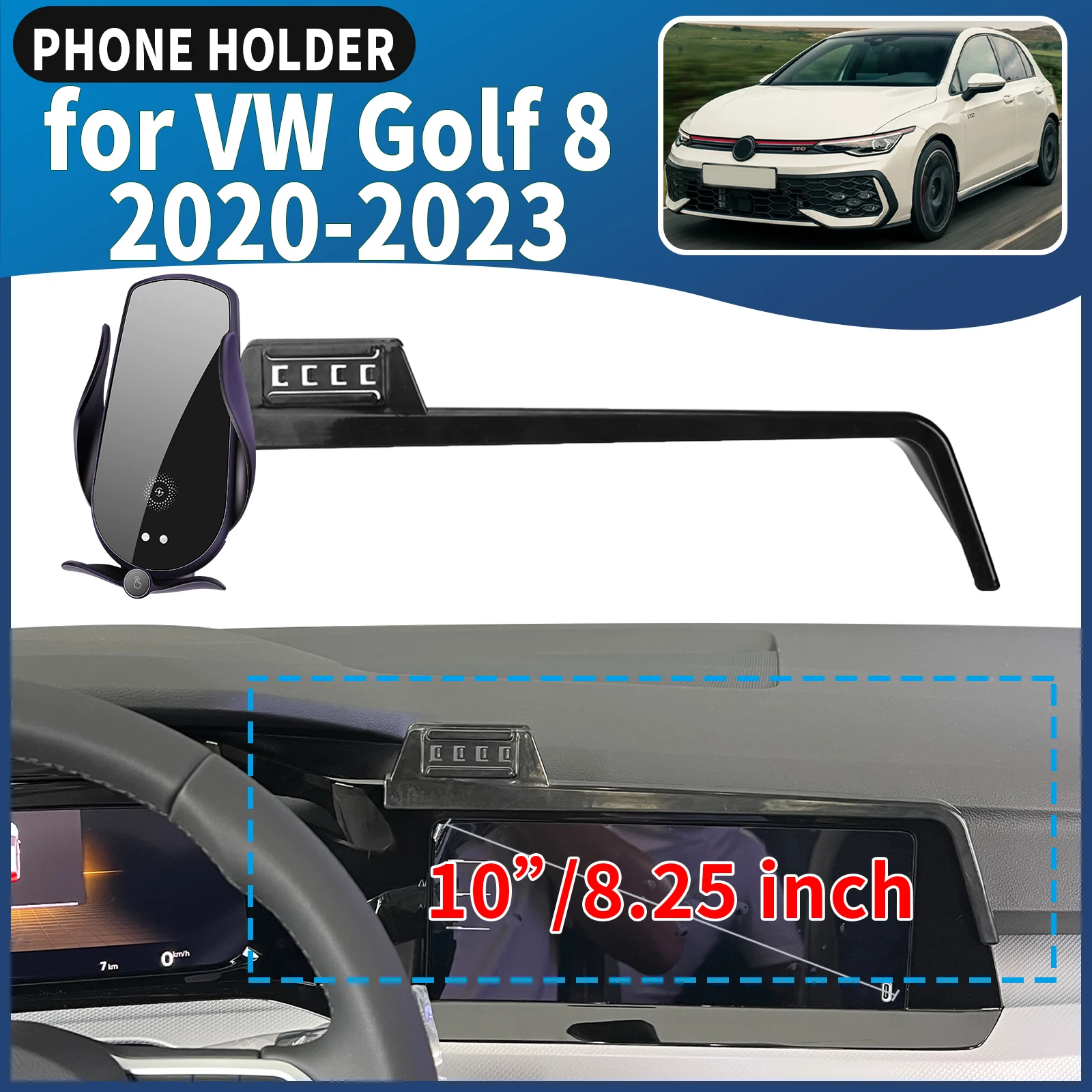 

fit for VW Golf 8 MK8 2020 2021 2022 2023 Car Phone Holder Mount Vehicle-Specific GPS Navigation Easy Installation accessoires