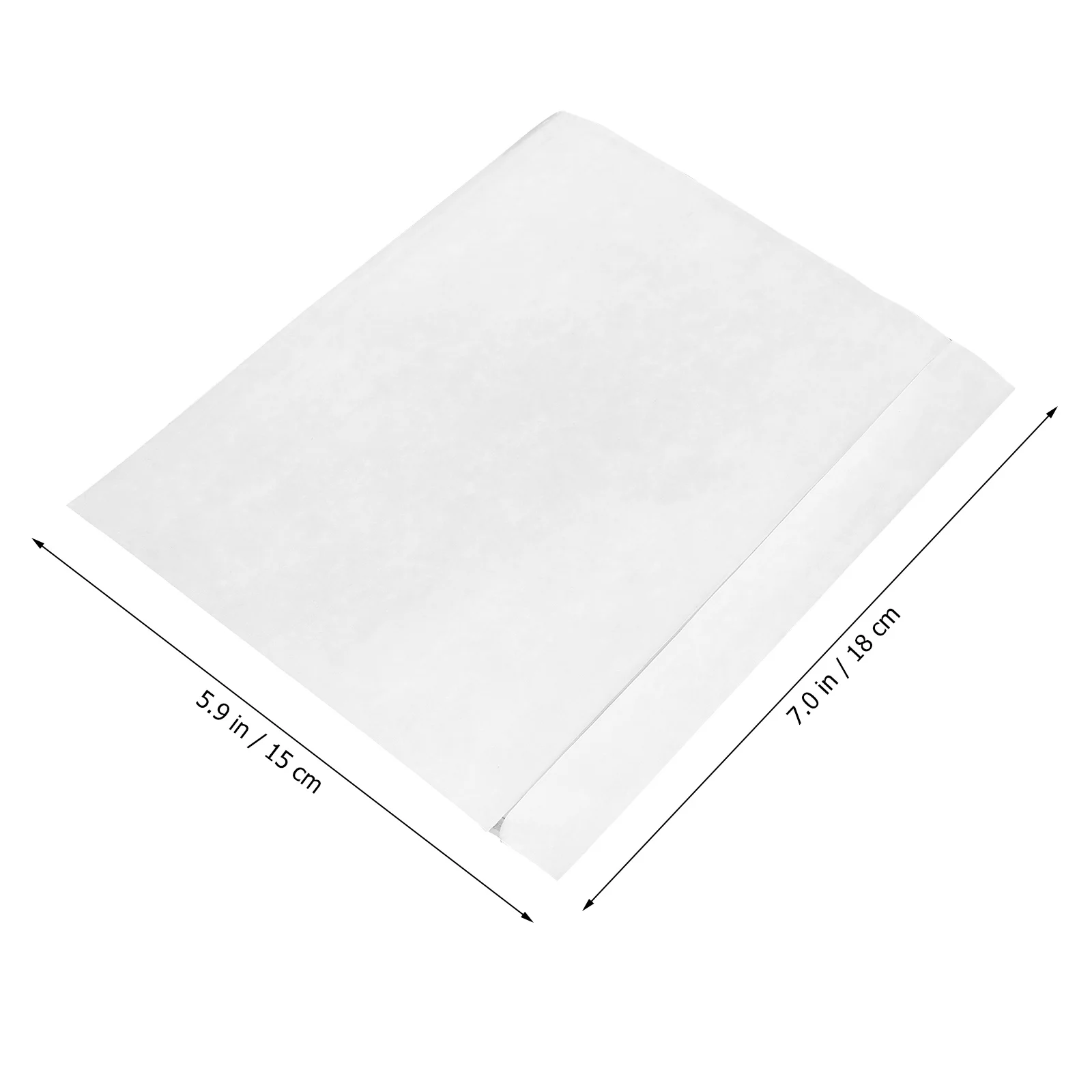 Bolsa de almacenamiento de lista de Pe impermeable, bolsa de protección de recibos transparente autoadhesiva, bolsa de almacenamiento de recibos transparente, 50 Uds.