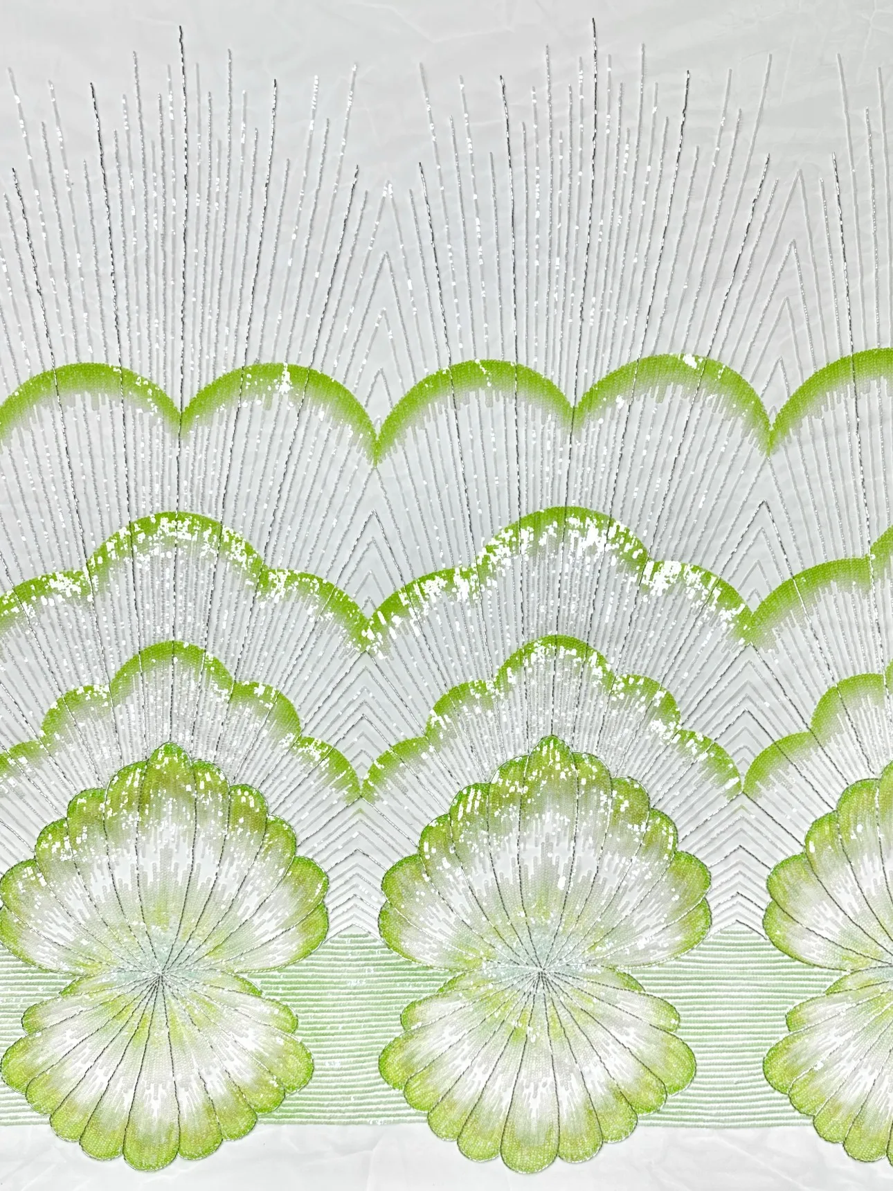 African Beaded Tulle Lace Fabric 2026 High Quality Lace French Nigerian Sequins Embroidered Lace for Party Dress Sewing 5 Yards