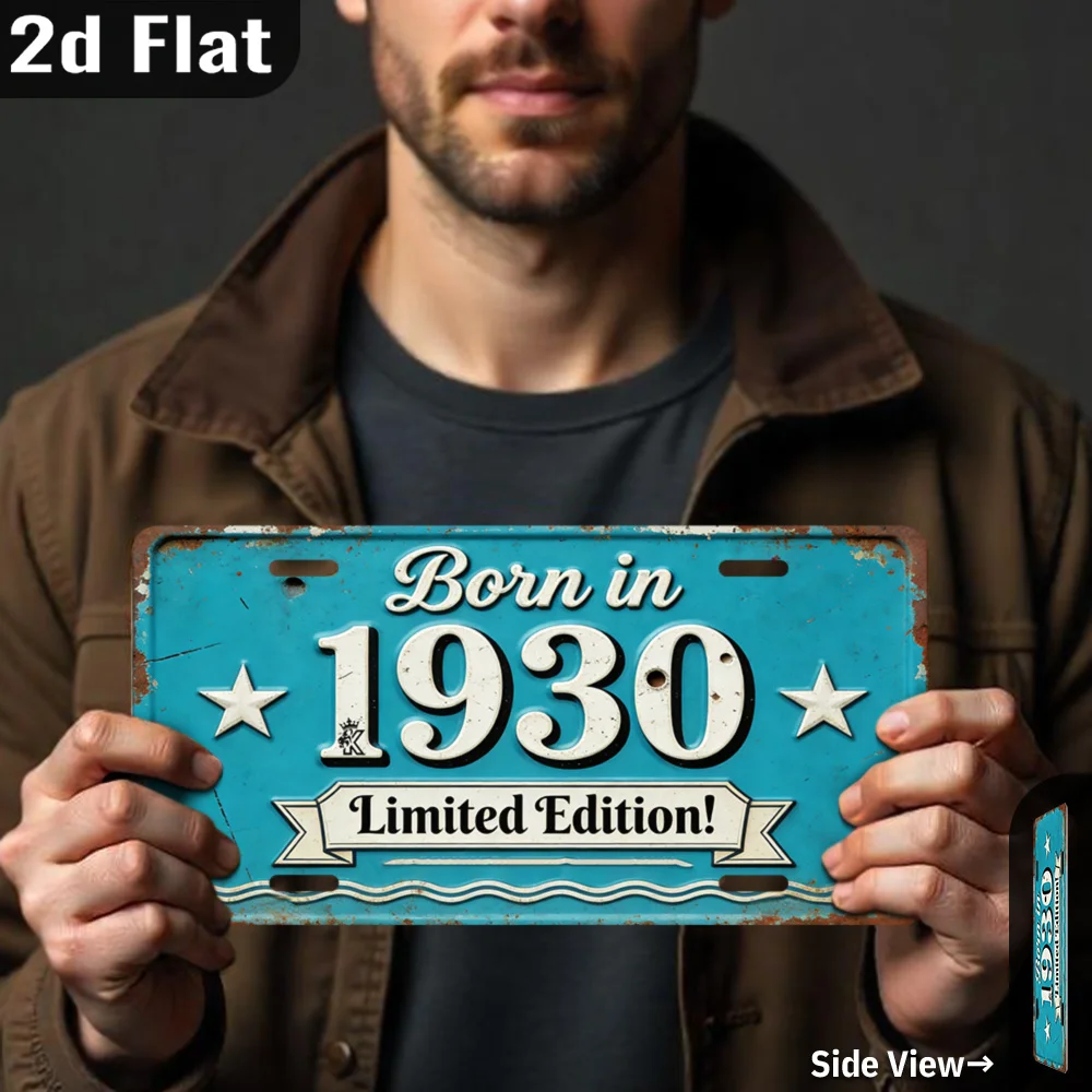 2D Flat,a Limited Edition  Sign from 1930, Features a 2D Design. It Is Entryways, Beach Villas, And Home Offices.