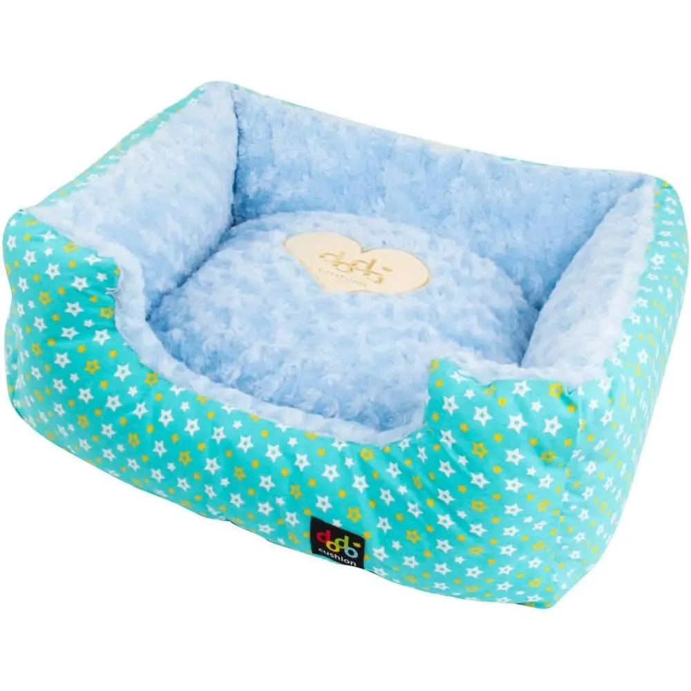 

Синее постельное белье с квадратным узором в стиле звезд