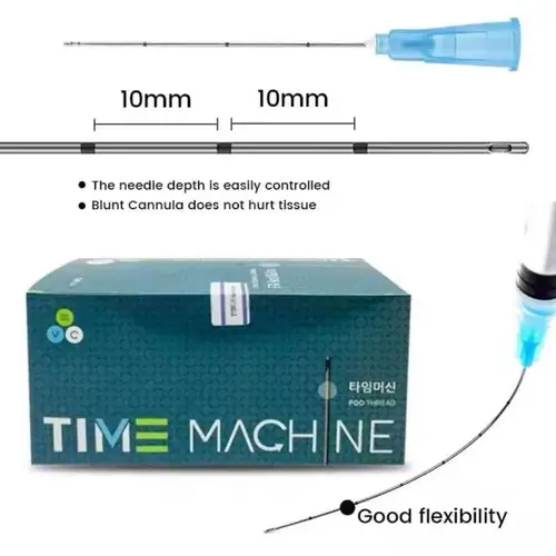 Imagen 2 del producto Cánula Micro roma estéril de alta calidad, 18G, 100MM, 22G, 50MM, 21G, 70MM, 25G, 70MM, cánula de aguja de punta roma para relleno de belleza