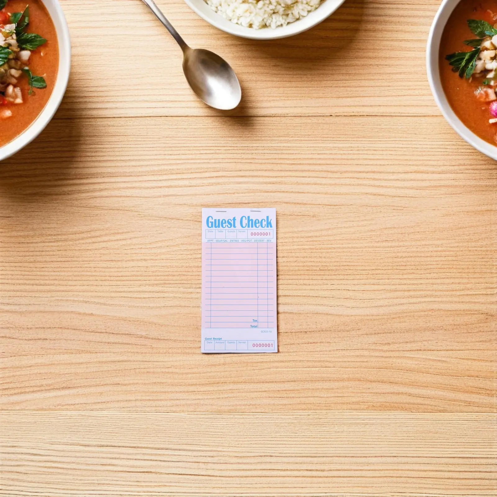 

6Pcs Restaurant Check Books for Servers Pads Order Tickets Notepad Book Food Receipt Book Server Paper Pad Waitress
