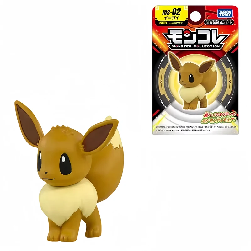 TAKARA TOMY-Jouets Kawaii de la Série Pokémon MS, Modèle ChimModel, Ornements Périphpopularité d'Animation, Décoration Eevee Sprigatito Fuecheads