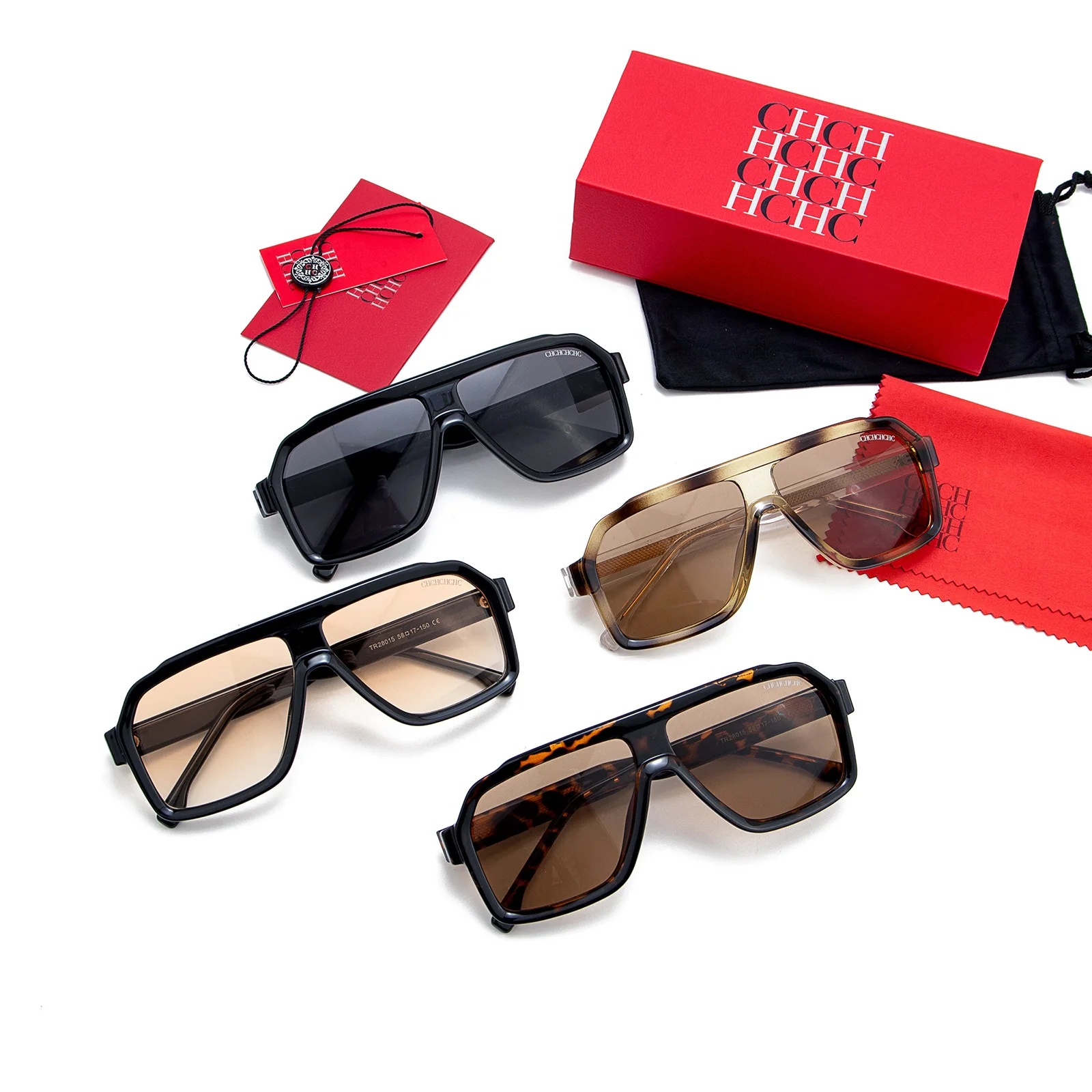 

CHHC 2026 Oversized Sunglasses for Men, Polarized Pilot Aviator Sun Glasses, UV400 Protection Retro Fashion Gift for Him