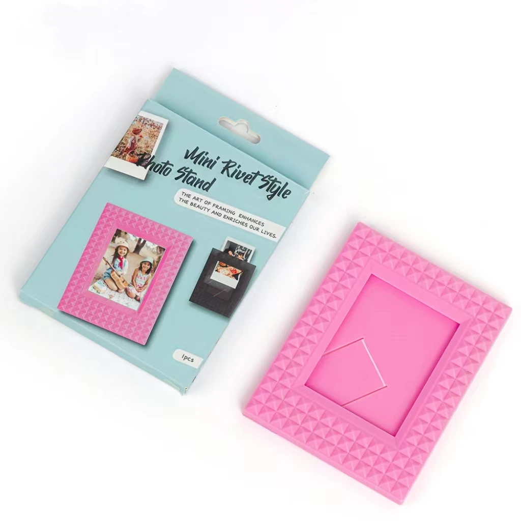 Paku Keling Dopamin Bingkai Foto Vertikal Warna Mini 3 Inci Bintang Foto untuk Kamera Fujifilm Instax Mini 11 12 9 8 12 25 50S