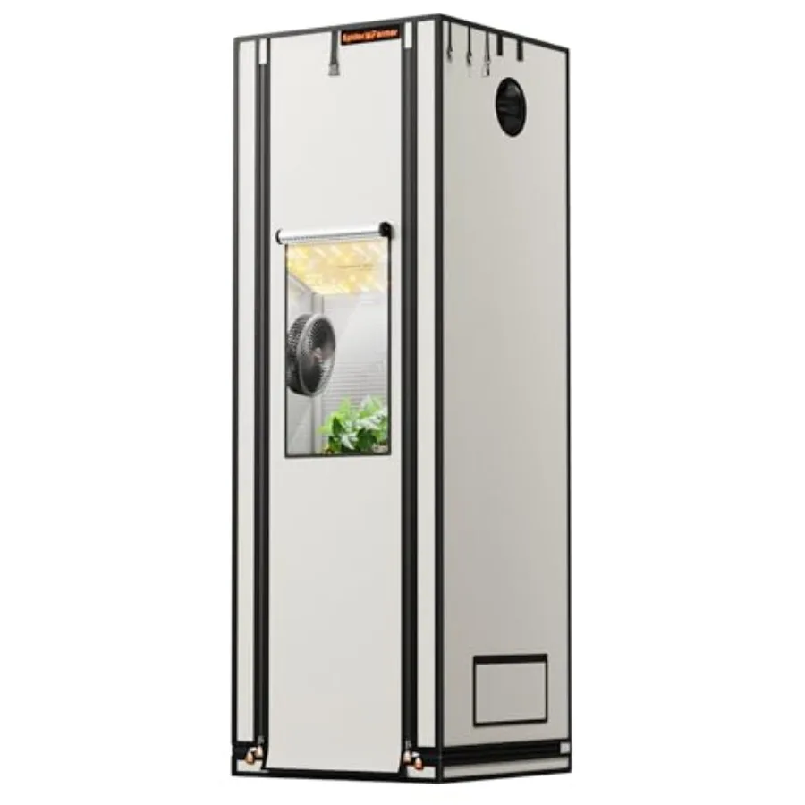 

Тент для выращивания растений Pro Series 2x2x6 (24x24x72) с рулонной дверью, смотровым окном, напольным поддоном, утолщенным майларовым полотном 2000D, 2x2, для гидропоники