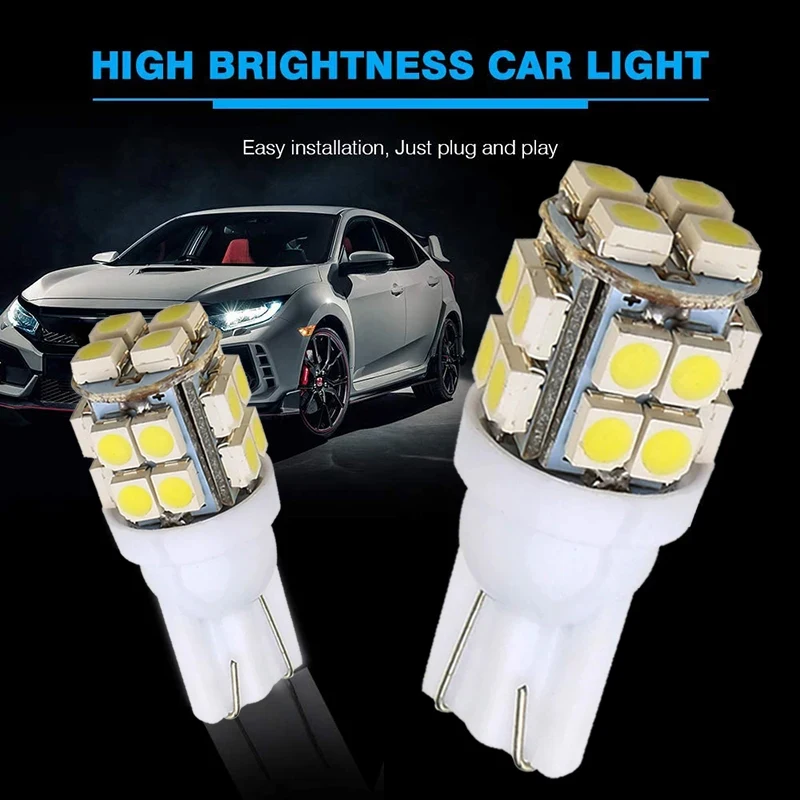 Car Width Light T10 led Light Pathway Lighting Wedge Car Light Bulb LED Bulb Car Clearance Light Car Side Light 10PCS