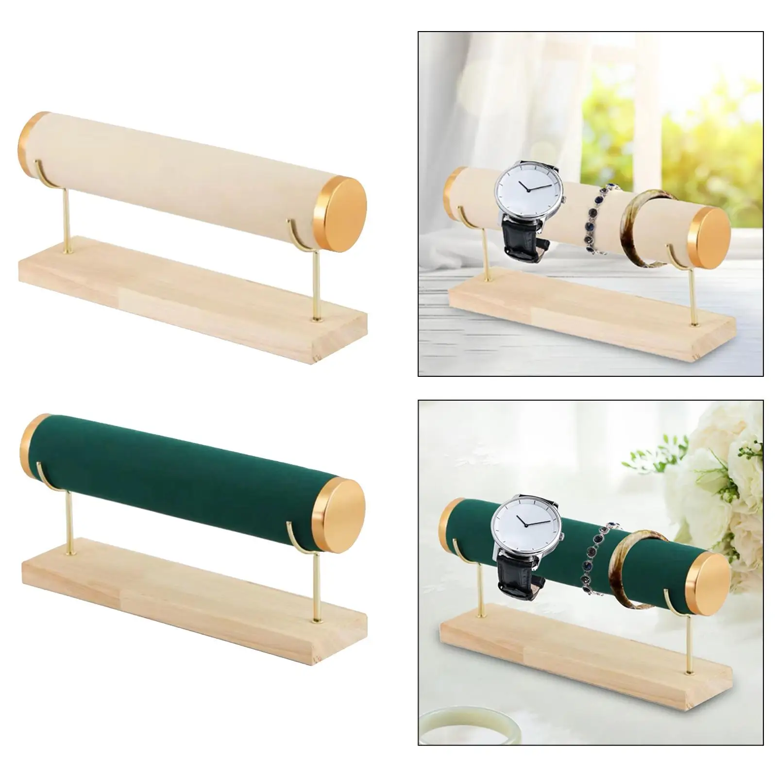 

Держатель для браслета, деревянная основа, бархатный органайзер для наручных часов, домашняя витрина