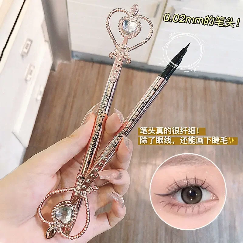 Kaqili Sailor Moon Liquid Eyeliner Not Smudge Long Lasting Waterproof Extremely Fine Eye Shadow Pen Glue Pen Eyeliner makeup