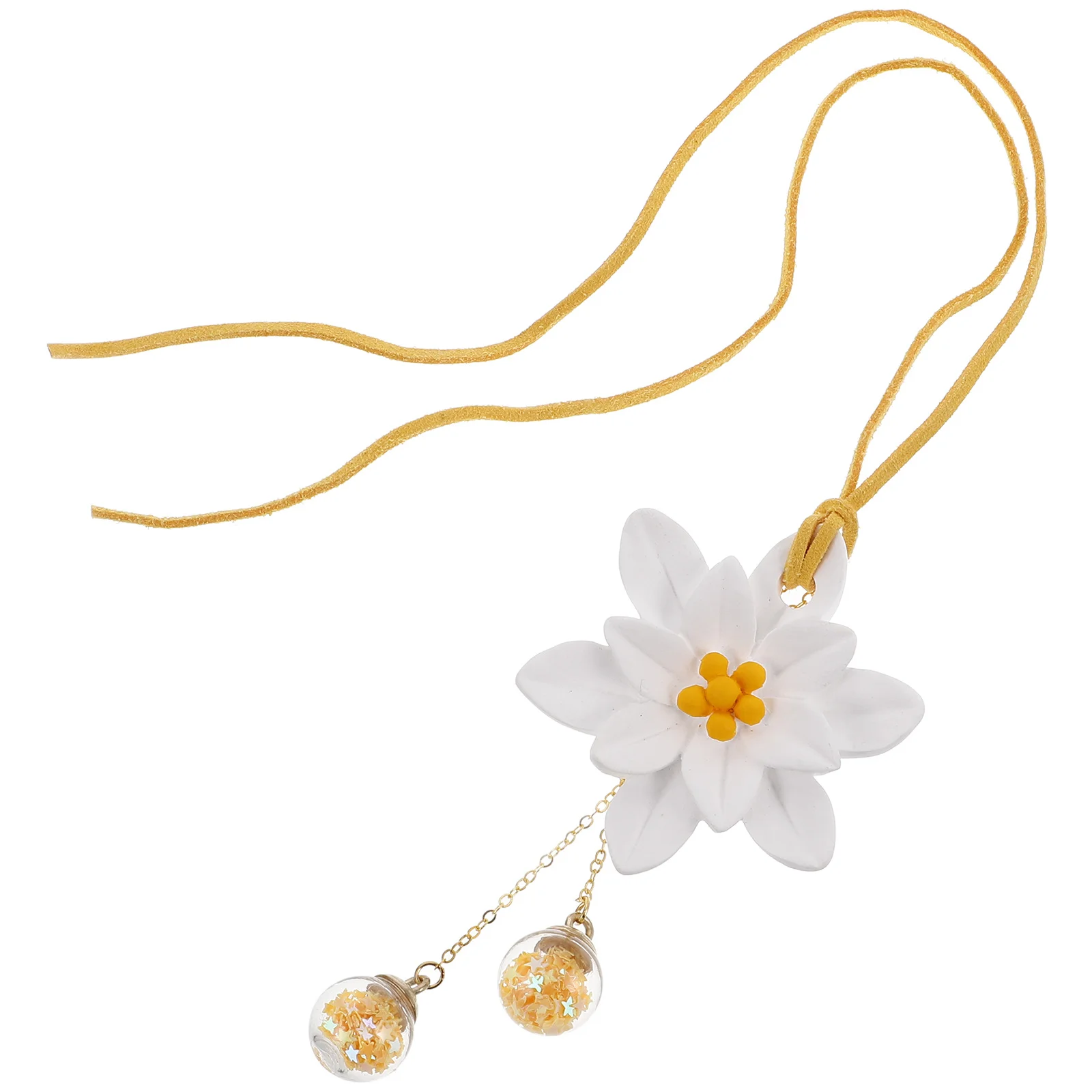 

Charming Sunflower Car Ornaments for Women Girls Aesthetic Rearview Mirror Hanging Accessories Cute Floral Interior Decor