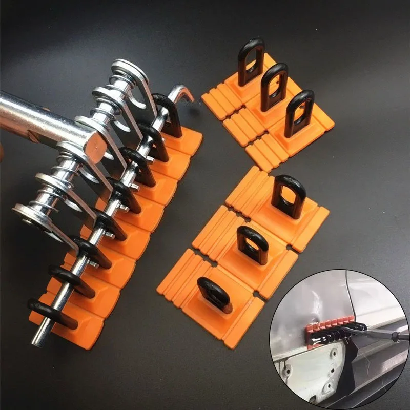 PDR Paintless Dent Repair Tools Kit Linear Pull Tabs Multi Claw Hook Combination Set Car Body Hail Pit Damage Sheet Metal Repair