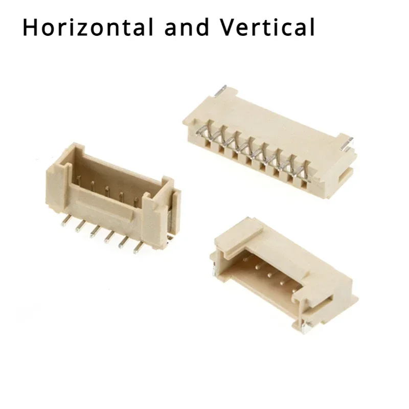 Conector de parche Horizontal y Vertical HY2.0, espaciado de 2,0mm, 2P, 3P, 4P, 5P, 6P, 7P, 8P, 10P, 10 unidades por lote