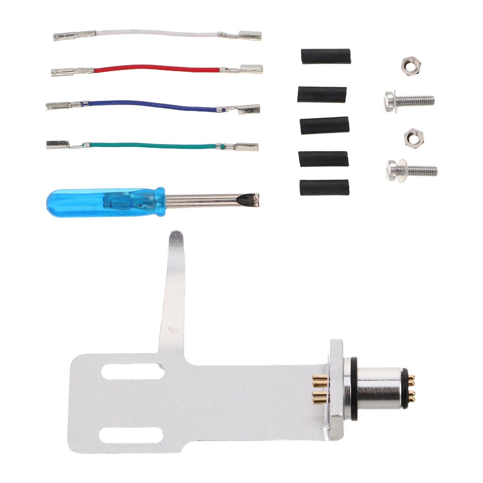 

1 Set Turntable Headshell With Wires For Record Player Replacement Part Compatible Upgrade Phono Shell Accessory Vinyl Audio