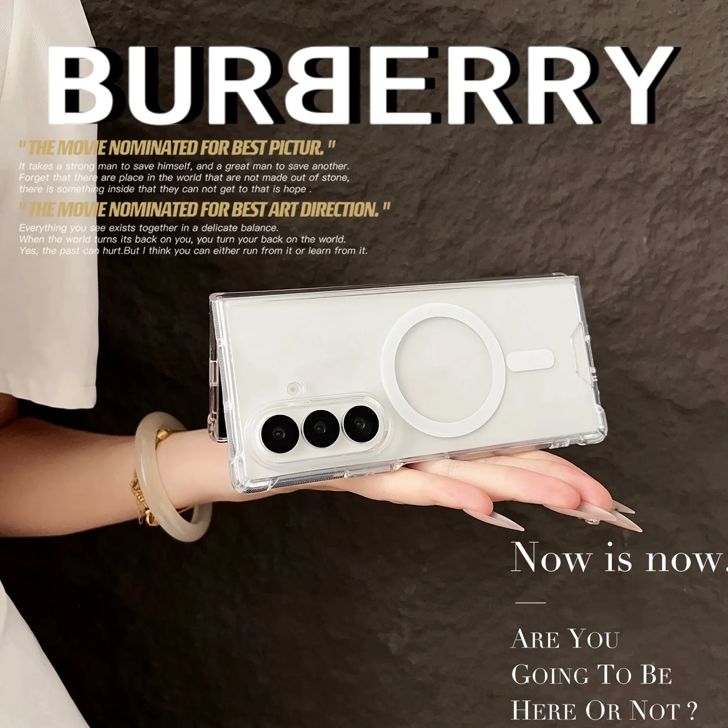 حافظة لهاتف Z Fold7 PC حافظة هاتف مغناطيسية شفافة لهاتف سامسونج جالاكسي Z Fold 7 6 5 4 3 Fold6 Magsafe غطاء شحن حماية وسادة هوائية #2