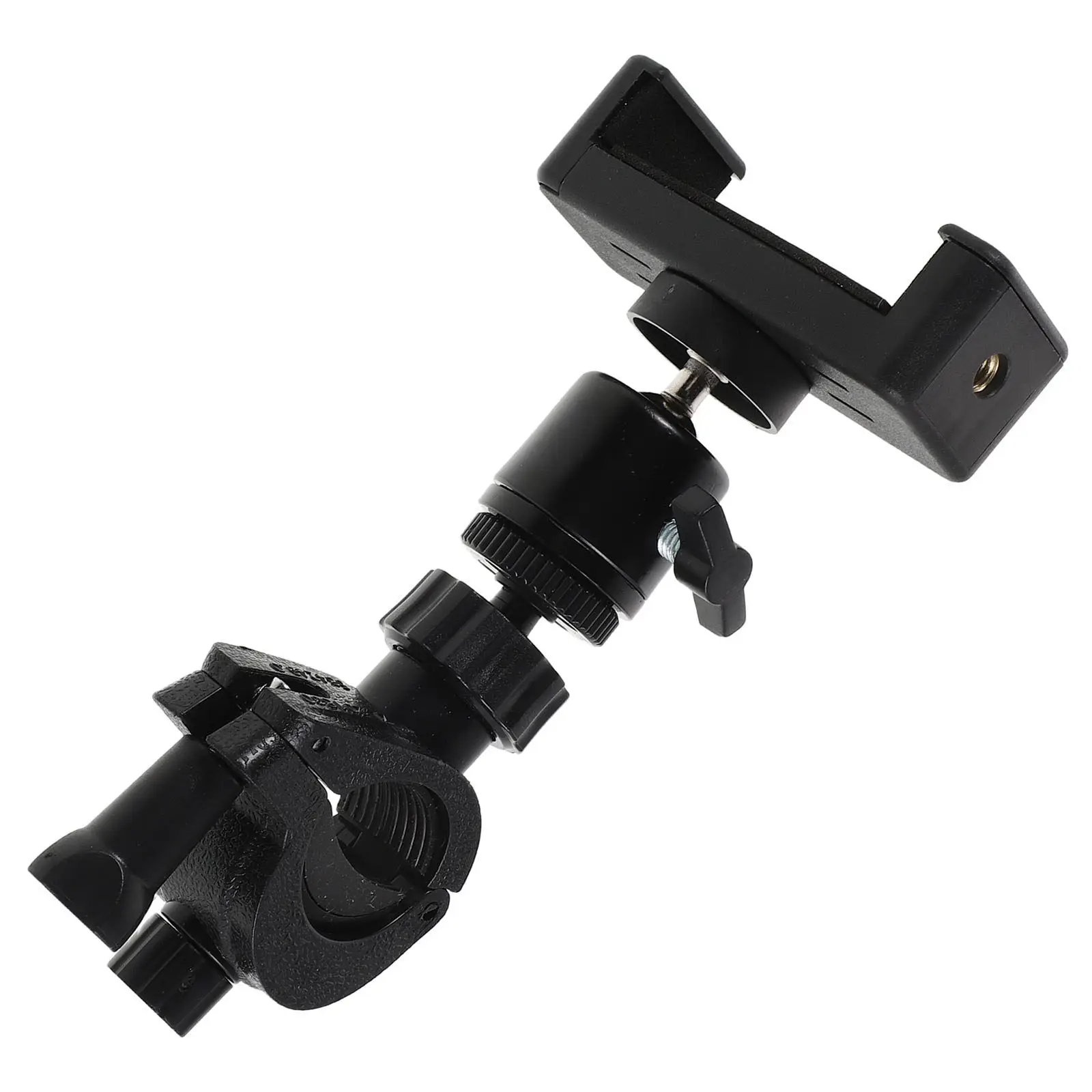 Phone Holder Clip for Trumpet Adjustable 360 Degree Rotatable Lyre Clamp for Cornet Clarinet Trombone Music Holder Stand