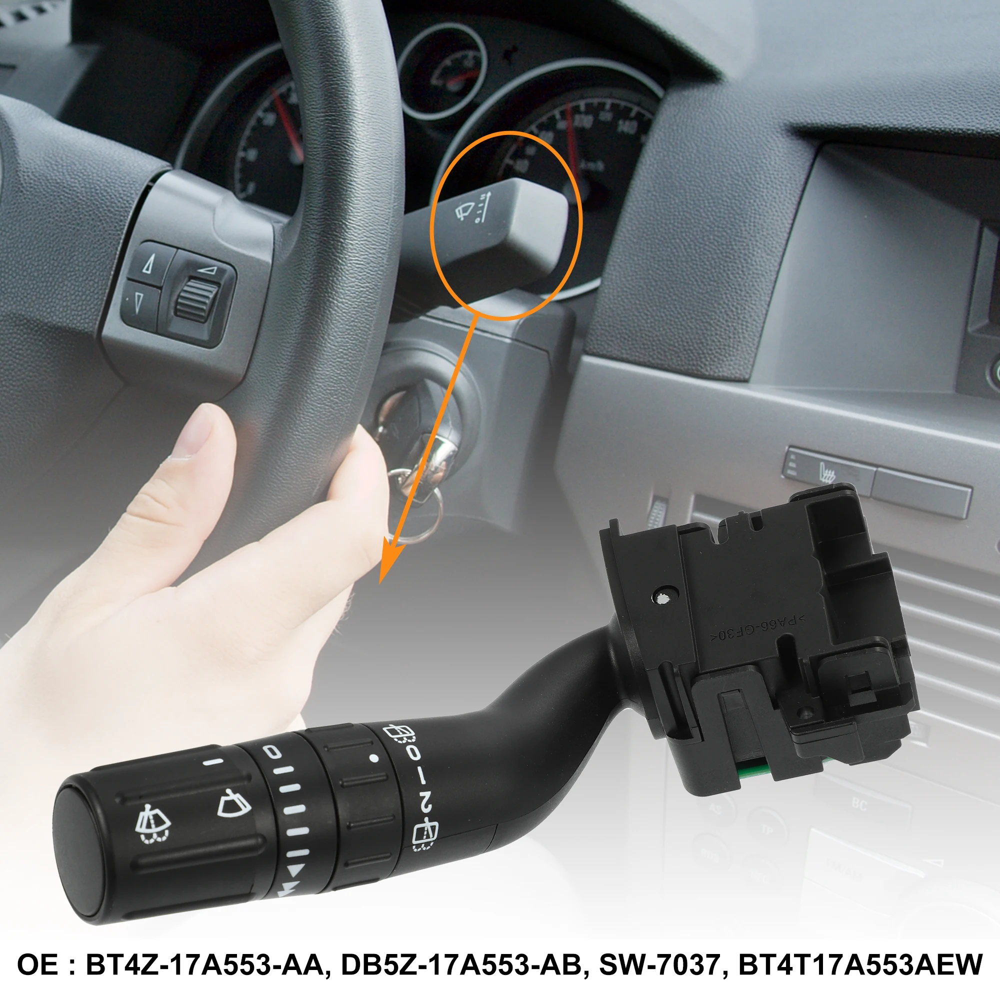 

X Autohaux Автомобильная рулевая колонка, переключатель поворота, переключатель круиз-контроля BT4T17A553AEW/BT4Z17A553AA для Ford для Lincoln 2011-19