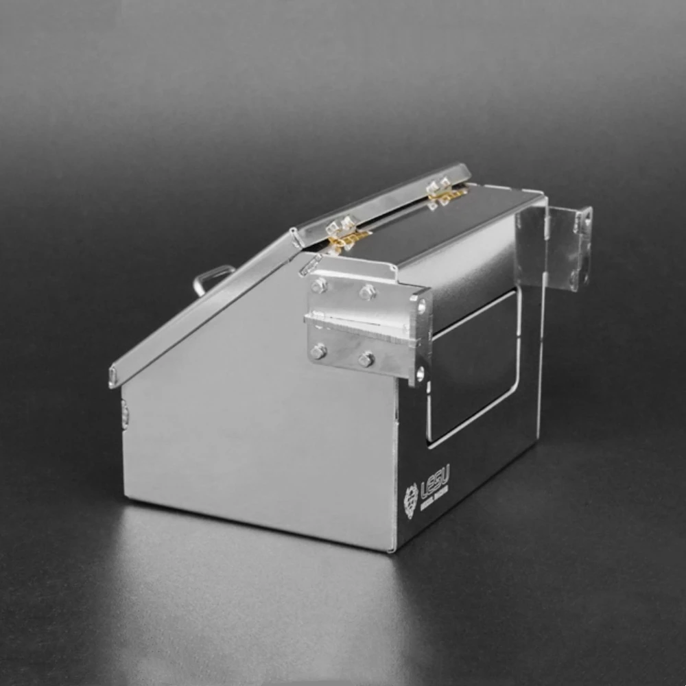 TGX ツールボックスシミュレーションステンレス鋼シルバー 1/14 タミヤ RC MAN TGX リモートコントロールトラクタートラック修正されたおもちゃの部品