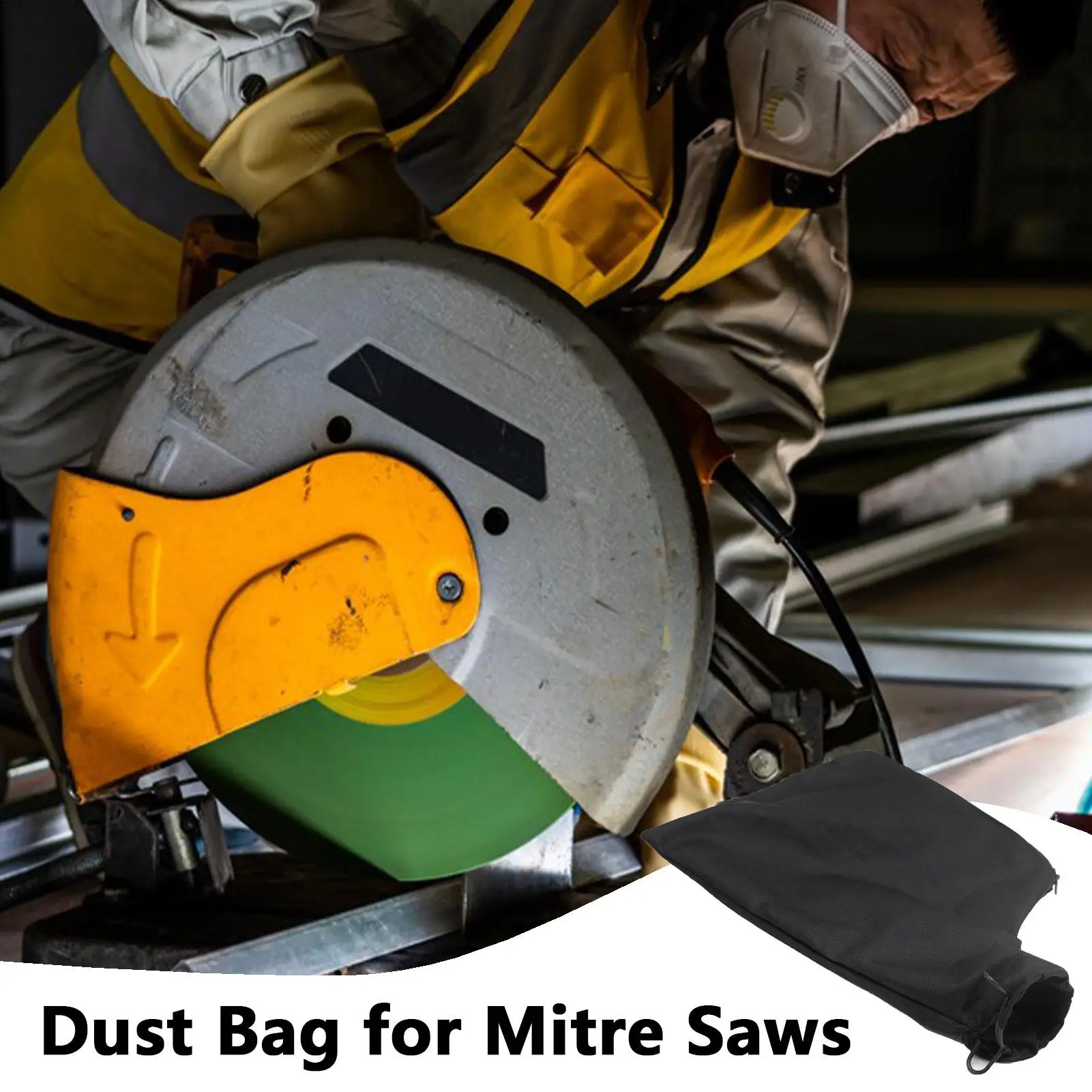 Mitre Saw Dust Bag Collection Saw Dust Collection Miter Dust Bags Table Saw Dust Collector Bag With Zipper Accessories Workshop