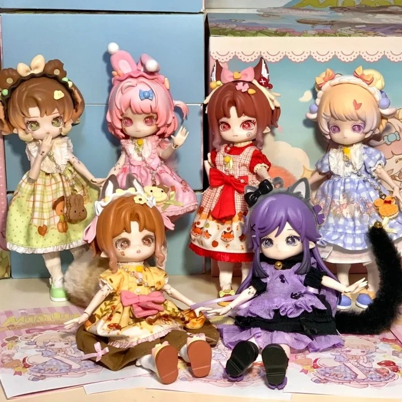 Come4free Minty Fantasy Forest Blind Box Bjd 12 Punti Bjd Figura mobile 1/12 Action Figurine Doll Decorazione Modello Regalo Giocattolo