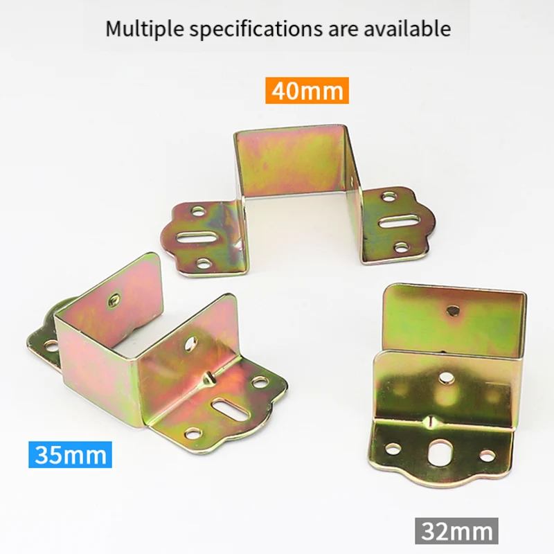 

Furniture Hardware Heavy Duty Solid Wood U-Shaped Bed Frame Brackets, Bed Beam Support Clips, Bed Board Fixing Hook with