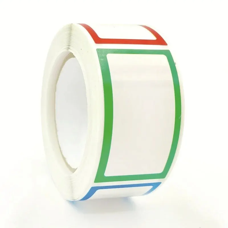 250pcs Colorful Self Adhesive Large Label with Blank Self-adhesive Sticky Note Stickers Name Handwritten Large Rectangular Label