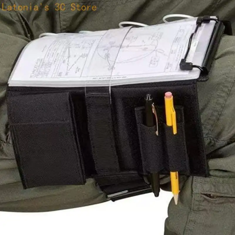 Multipurpose Kneepad Clipboard For Pilots Transport Offering Adjustable Strap And Holding Zones X3UB