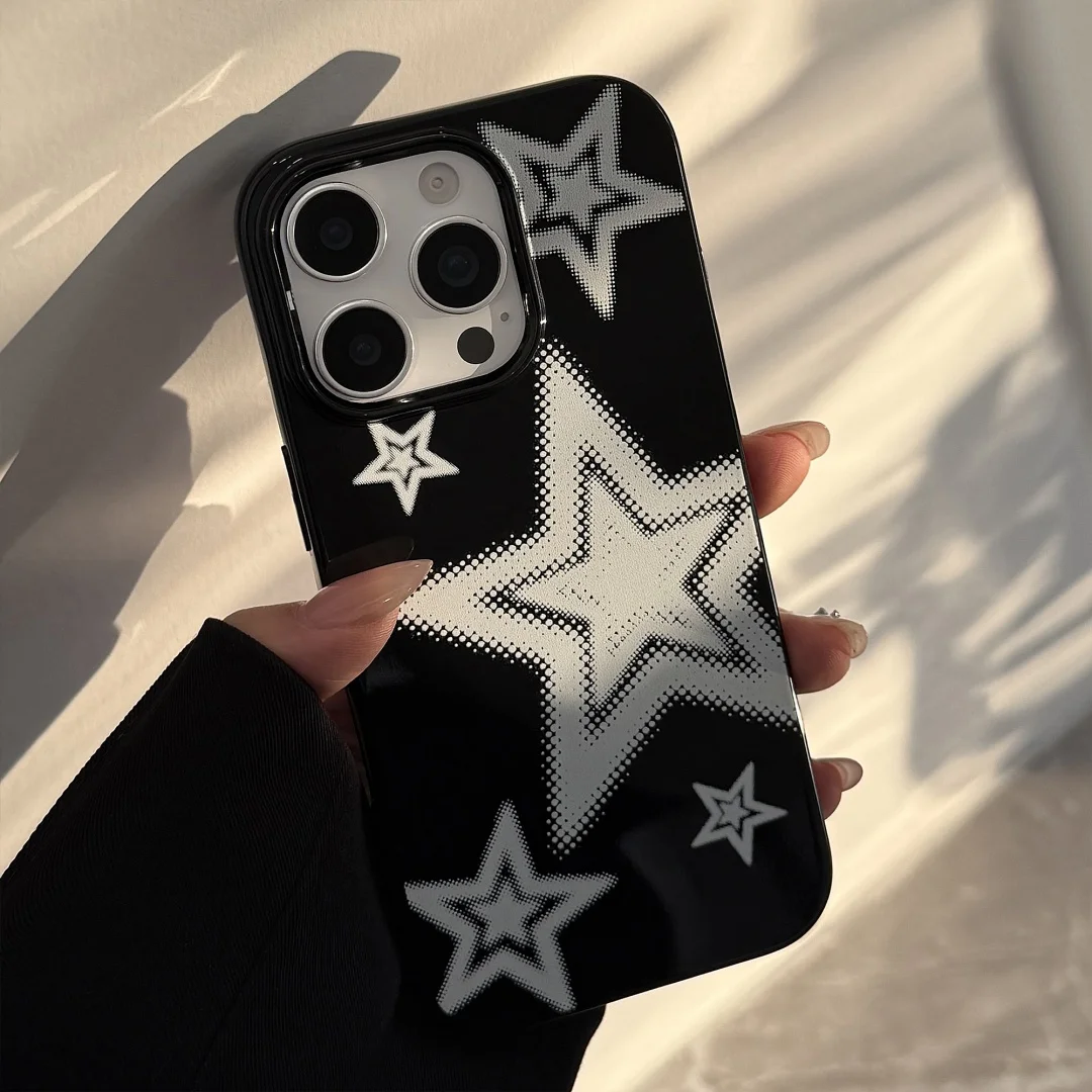 

Cute Five-Pointed Star Phone Case For iPhone Case 16 15 14 13 12 11 Pro XR XS Max Plus Creative Sweet Cool Phone Y2K Cover﻿﻿