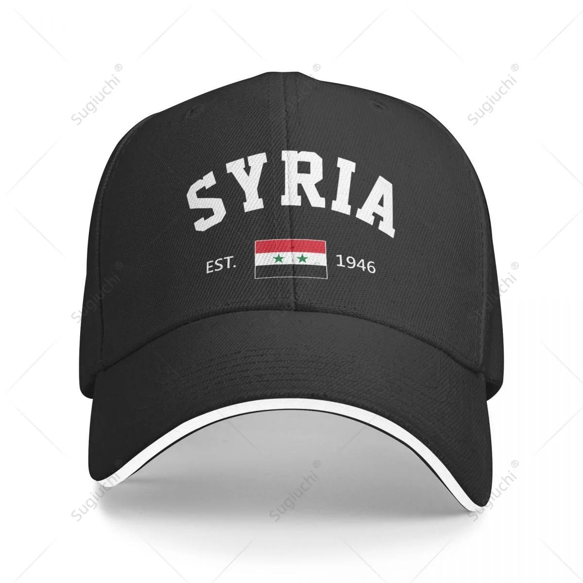 Baseball Cap Syria EST.1946 Independence Day Men Women Unisex Hip Hop Sandwich Caps Snapback Golf Hat Fishing