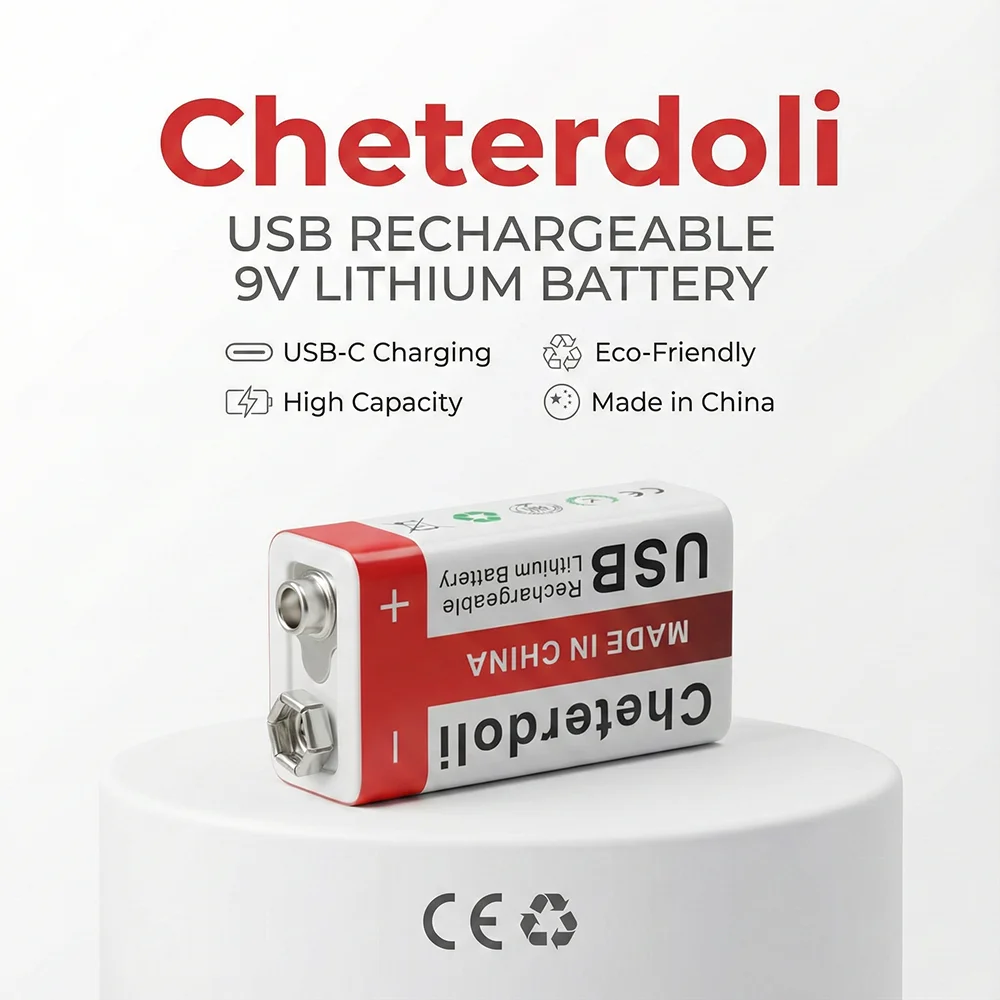 

Long Lifespan 9V 9900mAh Battery Rechargeable Li-ion 6F22 for Personal Alarm Intercom Razor Electronic Dictionary Portable Power