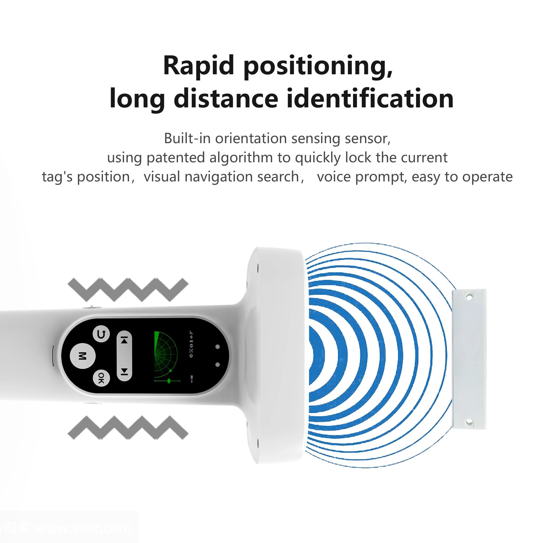 قارئ محمول UHF RFID لتتبع أصول الباركود عالي السرعة Android لقارئ بطاقات التحكم في الوصول طويل المدى #5