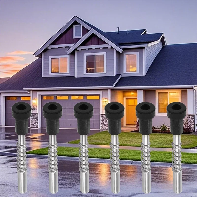 ABZC-مجموعة المزالج لشاشة النافذة المصنوعة من سبائك الألومنيوم - 16 قطعة 5/32 بوصة × 1-1/2 بوصة مع قبعات ونابض #2