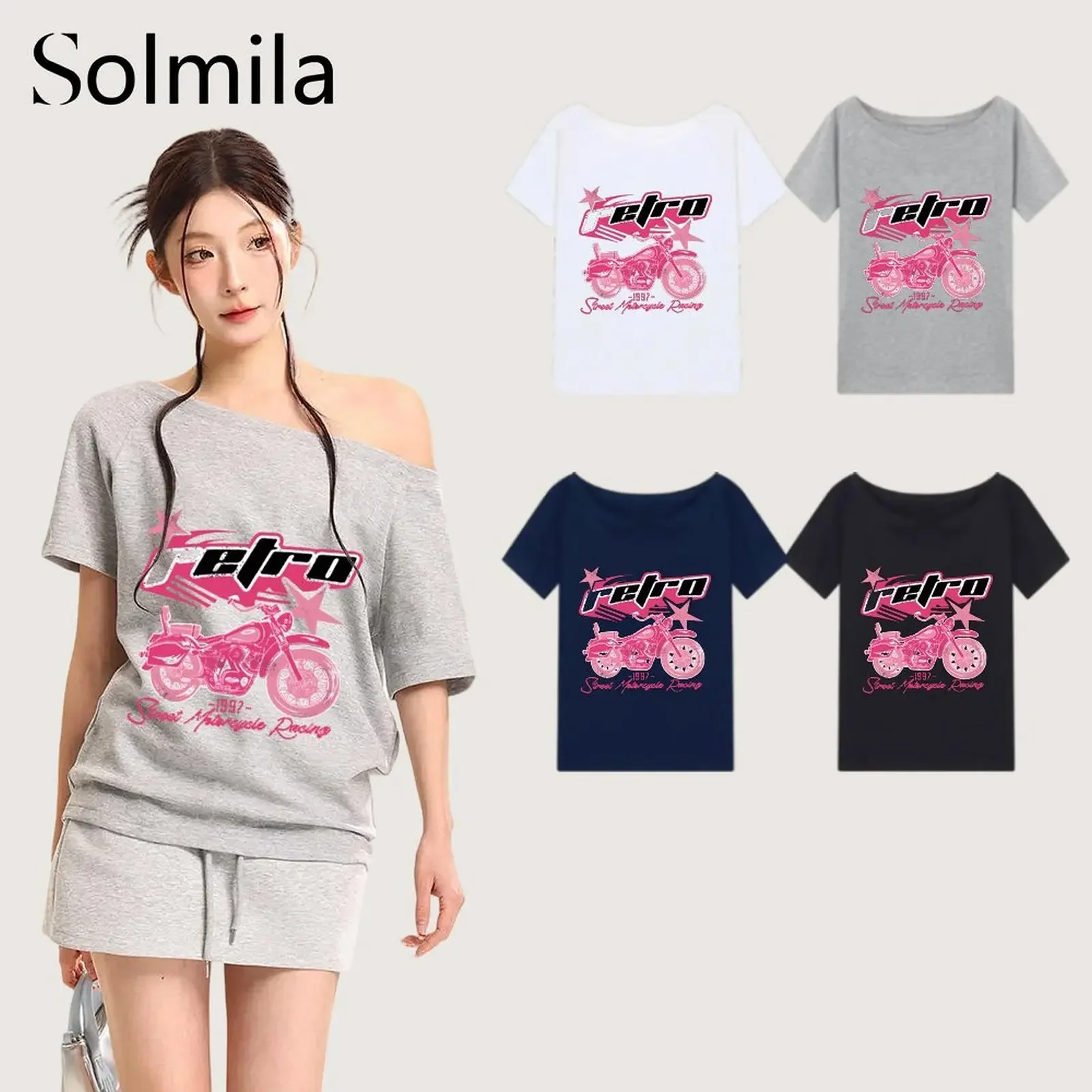 

Summer Women's T Shirt Print Casual Short Sleeve T-Shirts Fashion Streetwear Crew Neck Pullover Female Slim Tops Tees Clothing