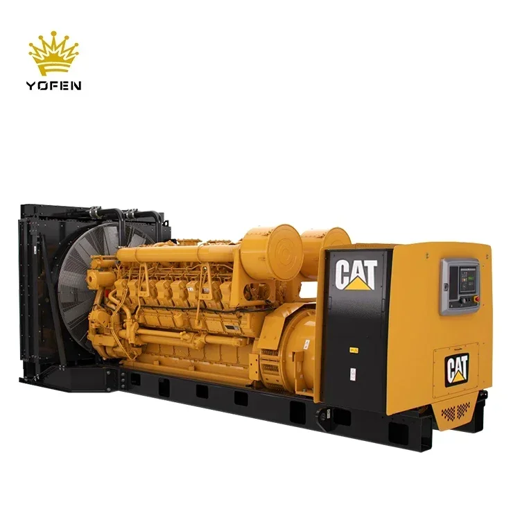 Low voltage generator set 12 cylinders 1000kw 1200kw 1300kw 1400kw 1500kw 2000kva caterpillar diesel generators