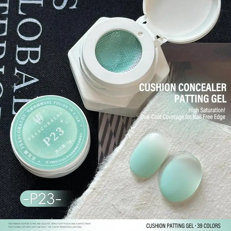 Air Cushion Patting Gel, Hochpigmentiertes Blush Gradient Ombre Nagelkunst-Gel, Kein Abwischen Nötig, UV-LED Transfer-Lack zum Einweichen
