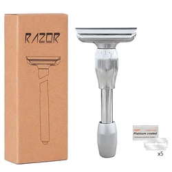 New Design 1-8 Adjustable Safety Shaver For Men High-Quality Double Edged Blade Shaving Razor For Mens Care (5 Blades)