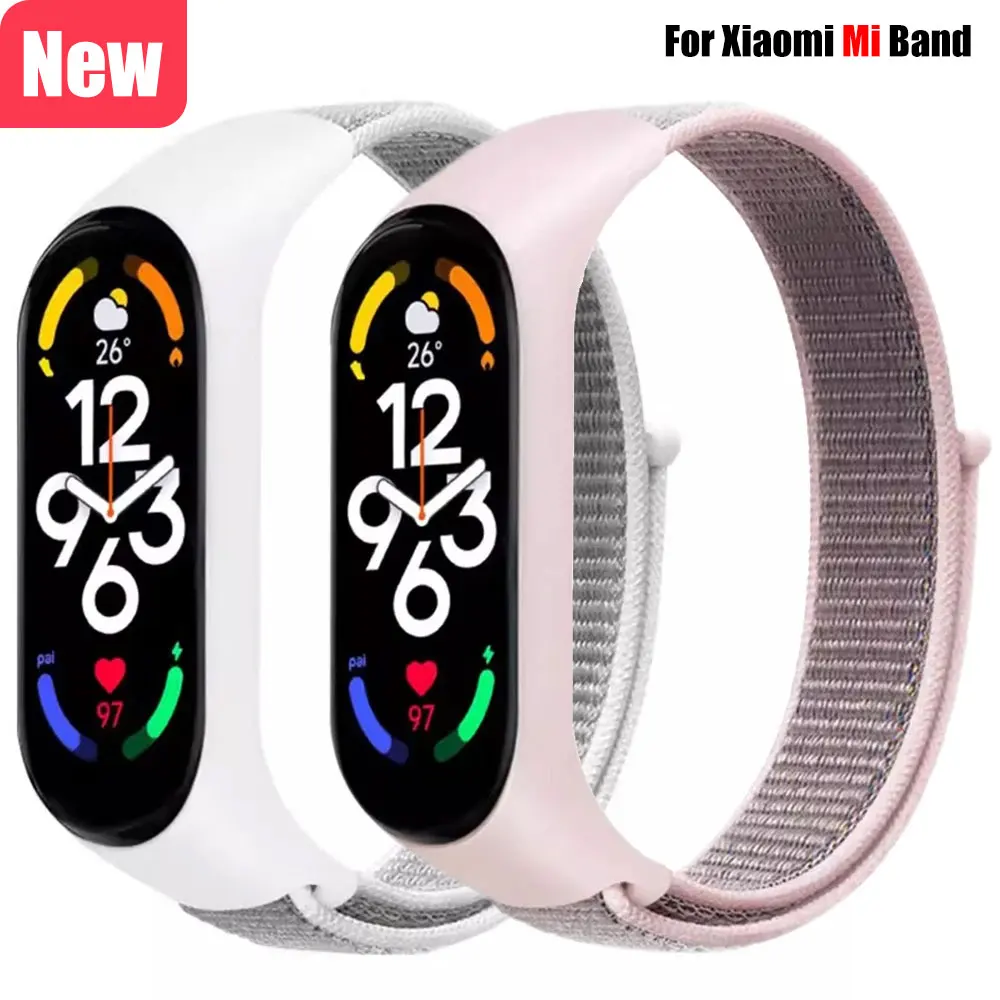 

Nylon Strap For Xiaomi Mi Band 7 6 3 5 Bracelet Wristband Sports Breathable Bracelet For Miband 7 5 4 3 Replacement Correa Strap