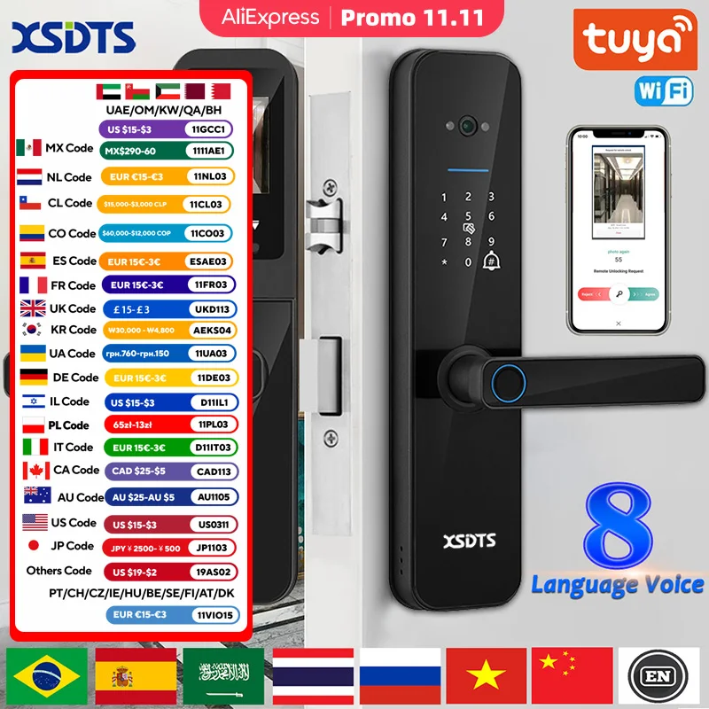 XSDTS Tuya Wi-Fi цифровой электронный