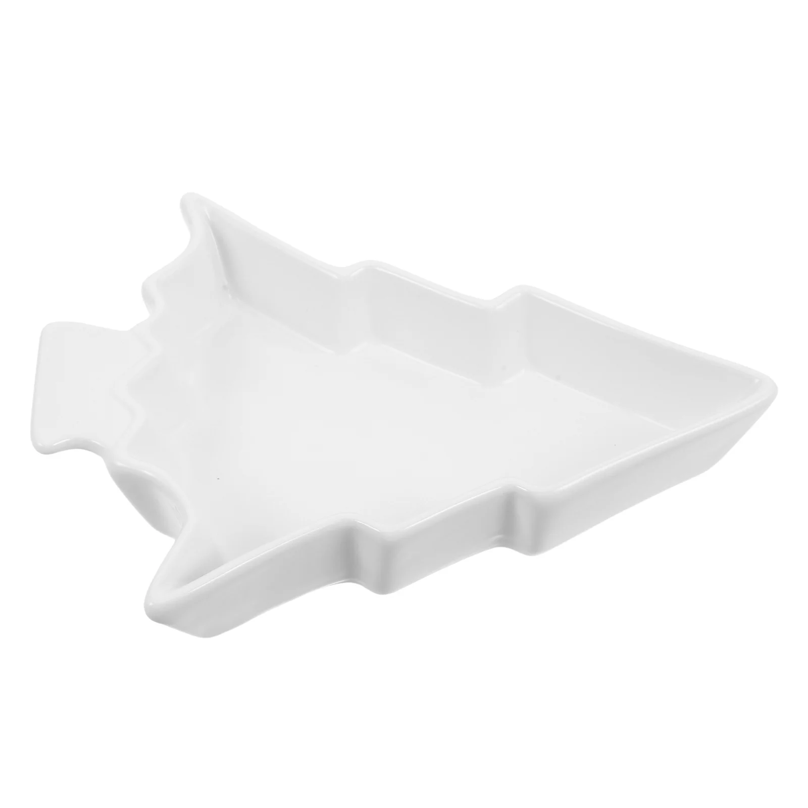 

Nordic Ceramic Christmas Tree Platter Luxury Snack Tray Christmas Appetizer Dessert Holiday Serving Tray Holiday Serving Platter