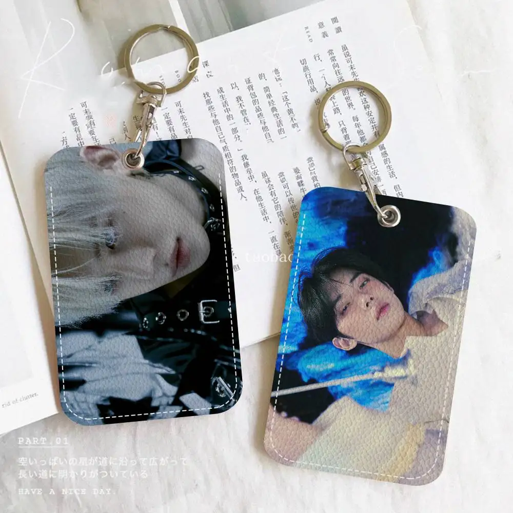 Populaire Kpop Singer Y-Yeonjun Cartoon Card Sleutelhanger Anime Mode Hanger Tas ID Deur Card Case Bus Card