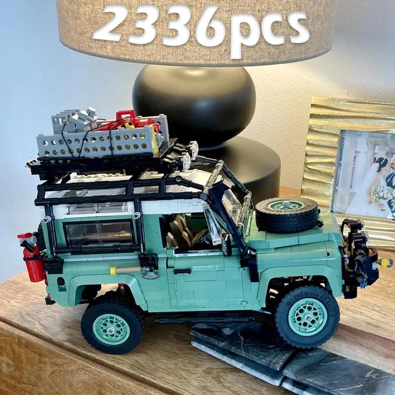 

Новый высокотехнологичный конструктор Land Rover Defender 90, совместимый с кубиками, супервнедорожный гоночный автомобиль, 2336 деталей, игрушки для детей, подарки