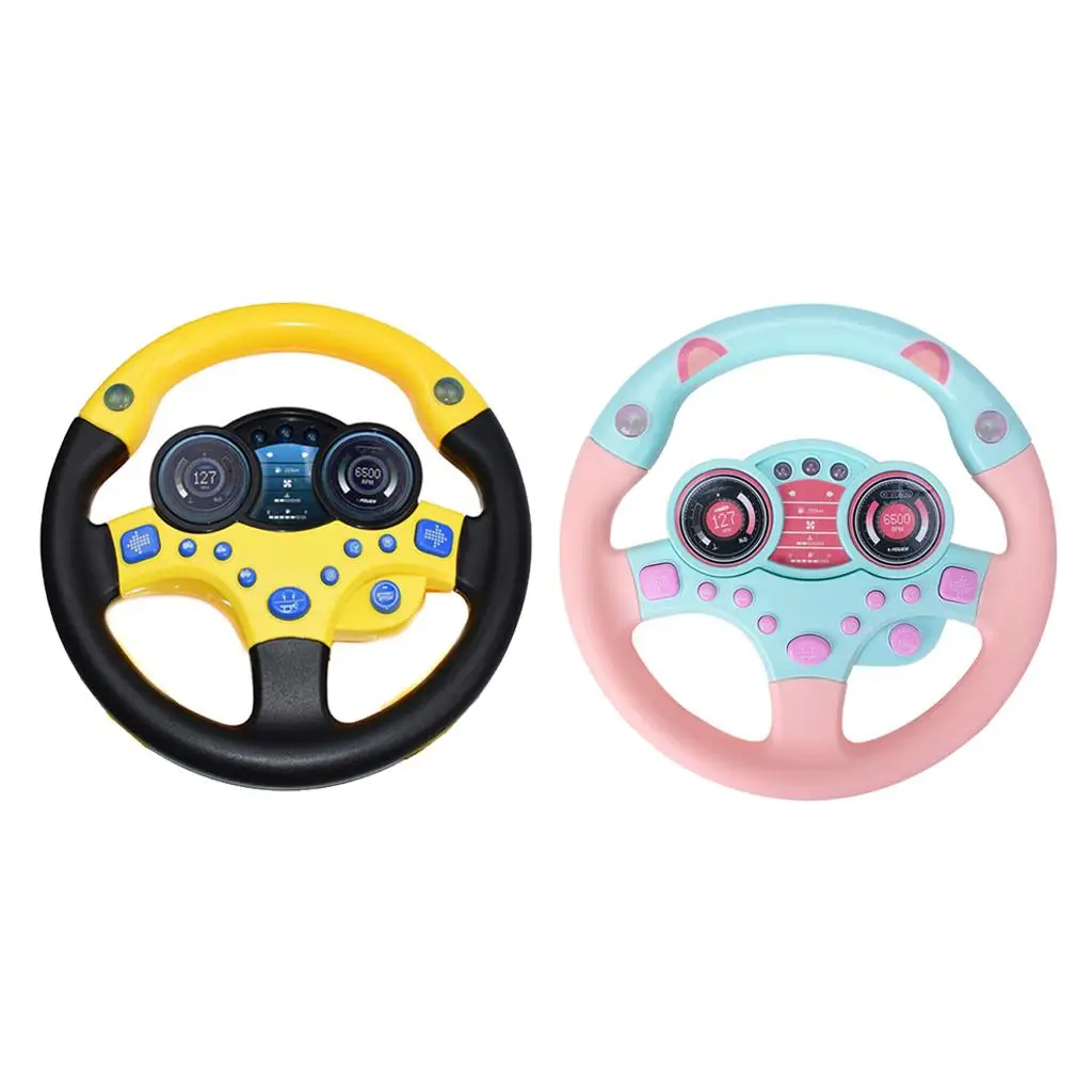 Baby Musical Simulation Steering Wheel Developing Educational Toys for Children Birthday