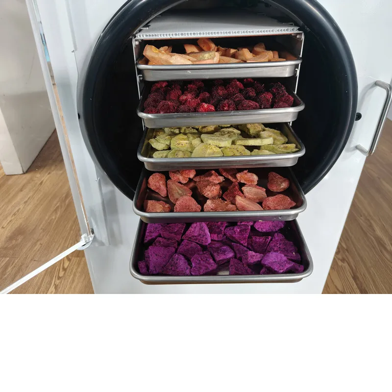 2025 جديد أبيض 6 كجم 5 صواني الحليب الغذاء مجفف التجميد المنزلي اللحوم والفواكه والخضروات، مجفف التجميد المنزلي