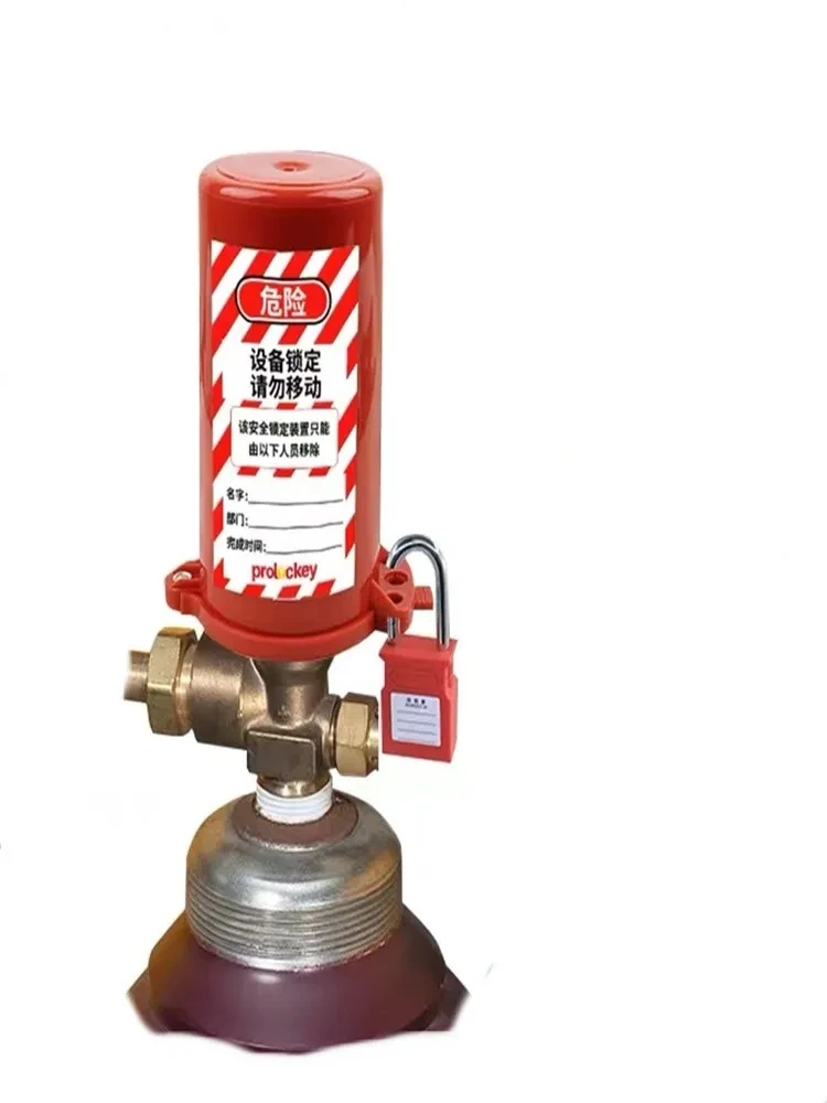 Industrial General Safety Cylinde Lock Polypropylene Cylinder Tank Lockout for Gas Cylinder Valve Stop Lock for Gas Air Pipeline