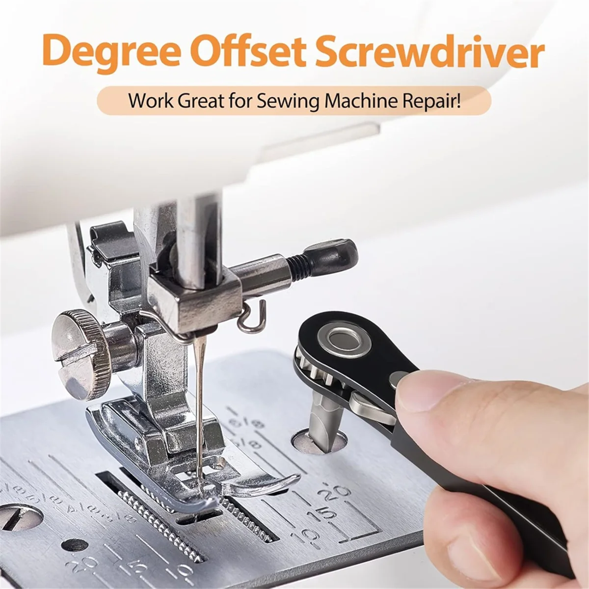 

SSR Gifts for Men Women Angled Screwdriver 90 Degree Offset Screwdriver Multi-Tooth Bidirectional Mini Bit Ratchet Wrench