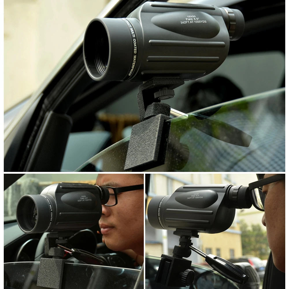 Camera Telescopes Car Window Mount Clip Adapter For Spotting Scope Monocular Telescope Bracket Clamp Night Vision Thermal Imager