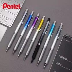 금속 미끄럼 방지 저중심 기계식 펜슬, 그라데이션 컬러, 일본 문구, XPP1005G, 0.5mm, 0.3mm, 0.2mm, 1 개
